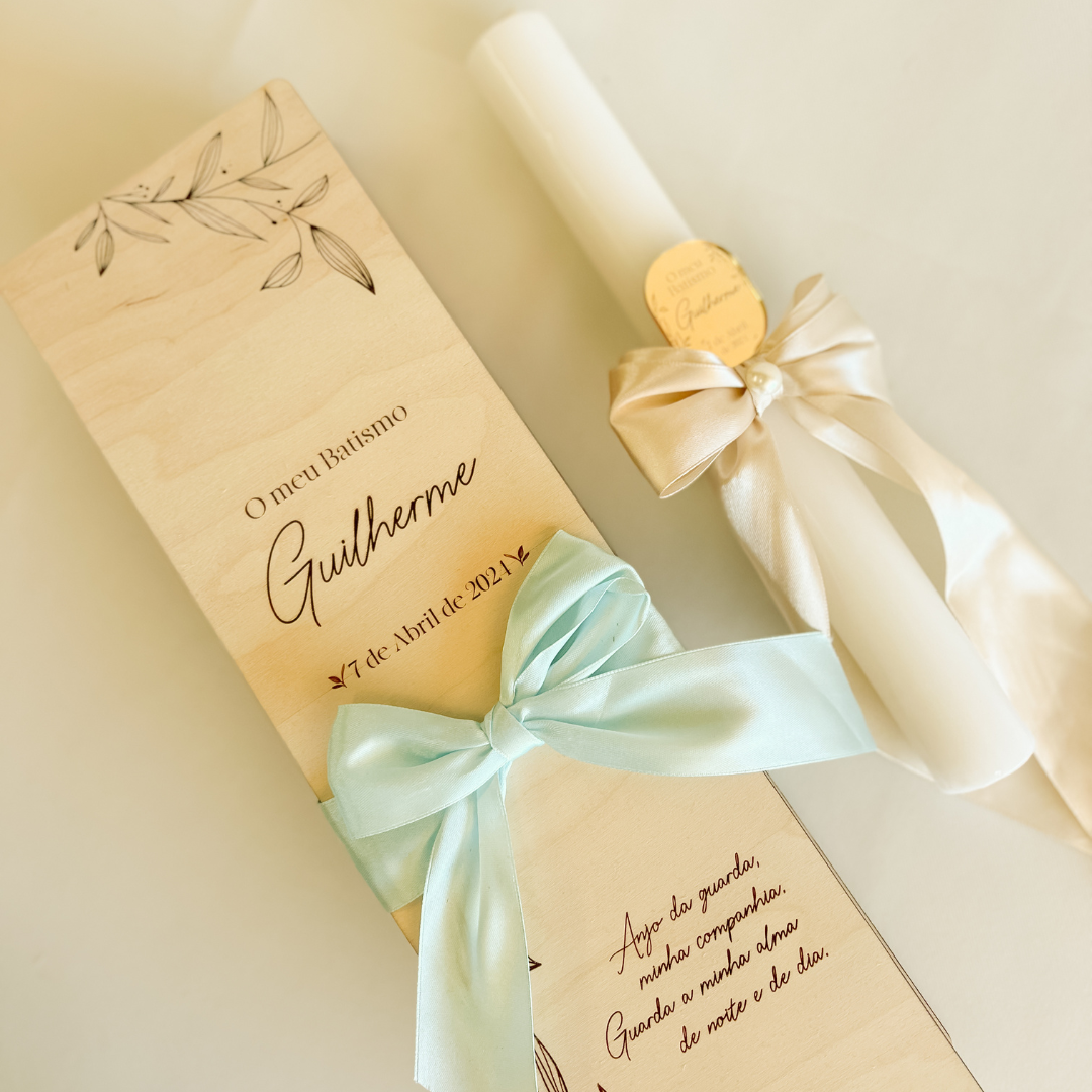 Caixa Personalizada para Vela de Batizado