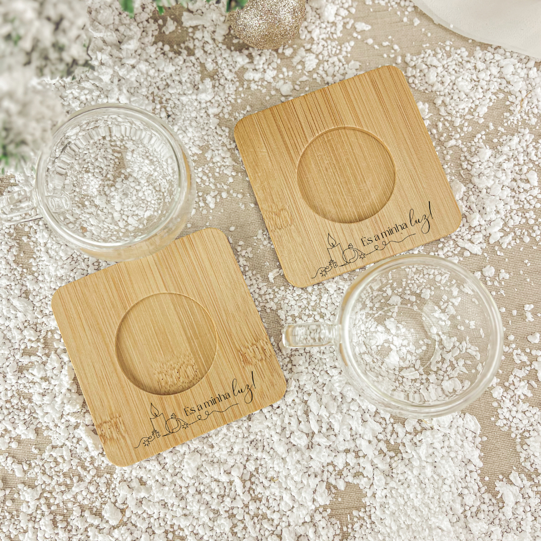 Conjunto 2 Chávenas com base