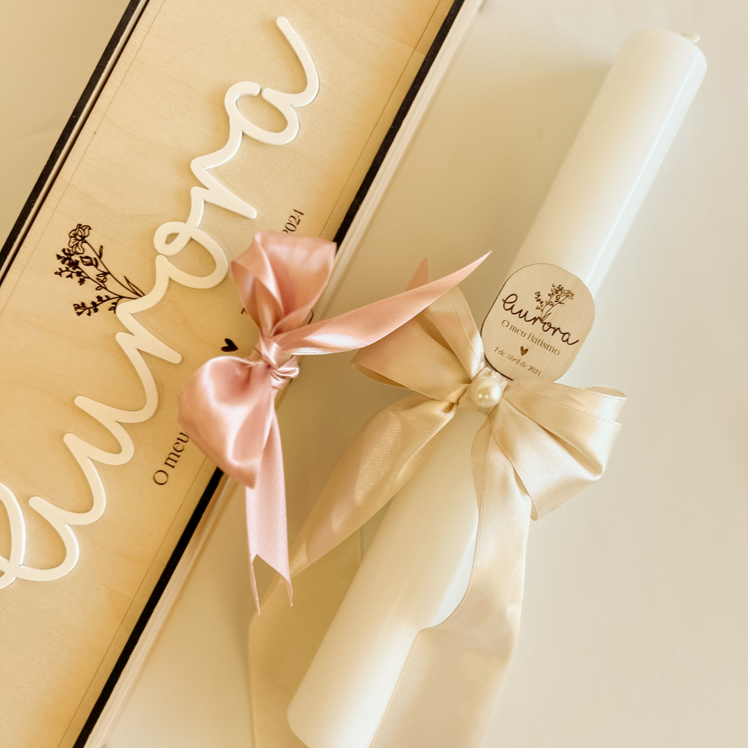 Caixa Personalizada para Vela de Batizado