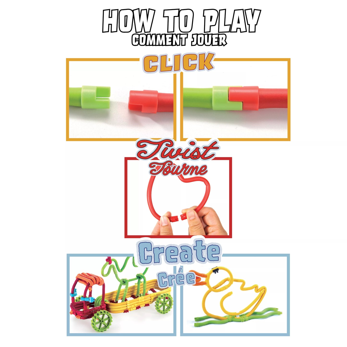 Spaghetteez – Conjunto 70 Peças | Varetas Flexíveis para Construções Criativas