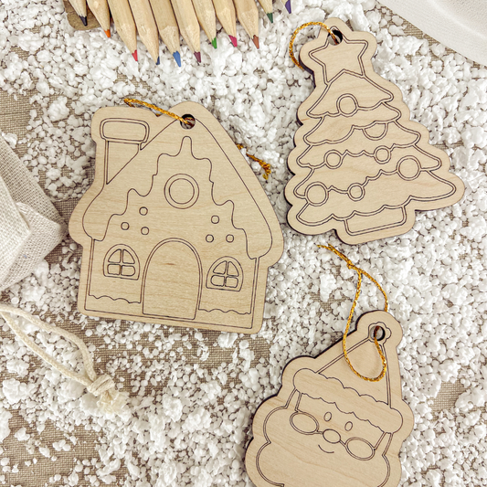 Conjunto Ornamentos para Colorir (8x8cm)