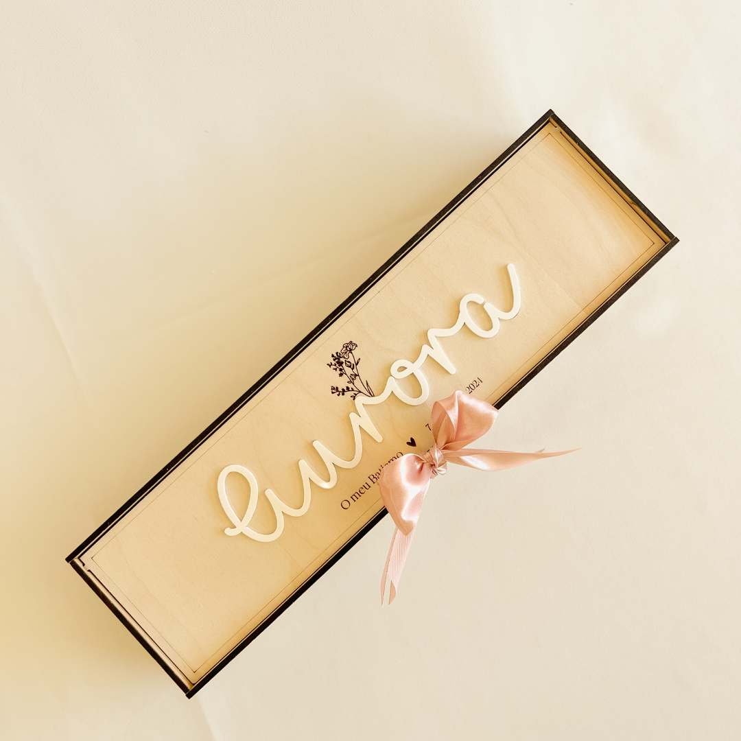 Caixa Personalizada para Vela de Batizado