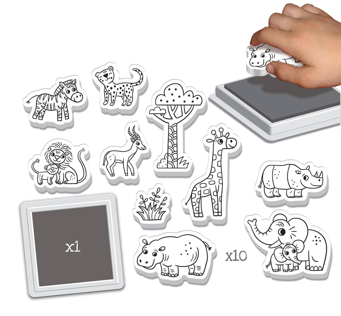 Carimbos de Personagens “A Minha Pequena Savana” | Créa Lign’