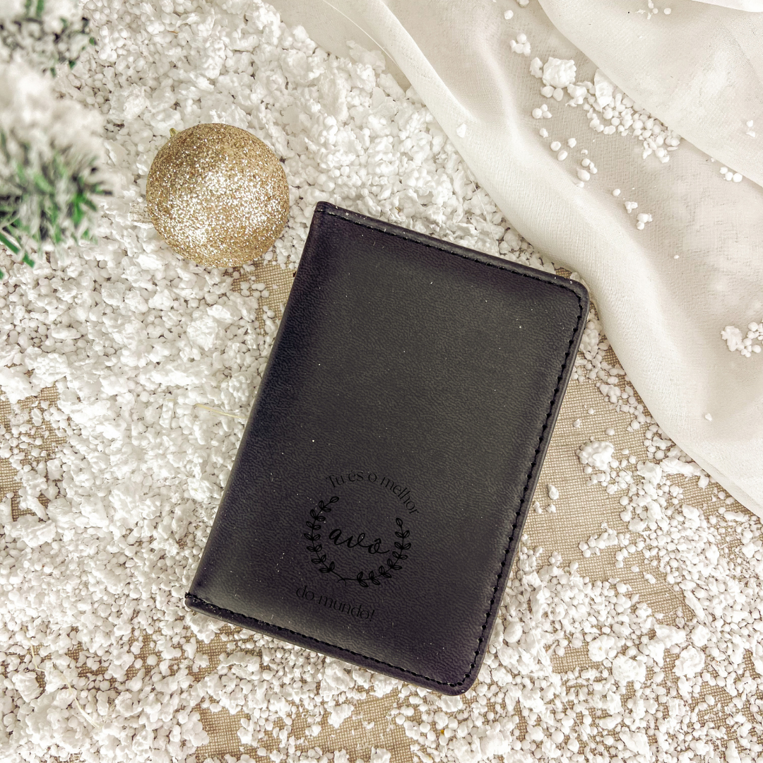 Carteira em Couro Avô com Proteção RFID