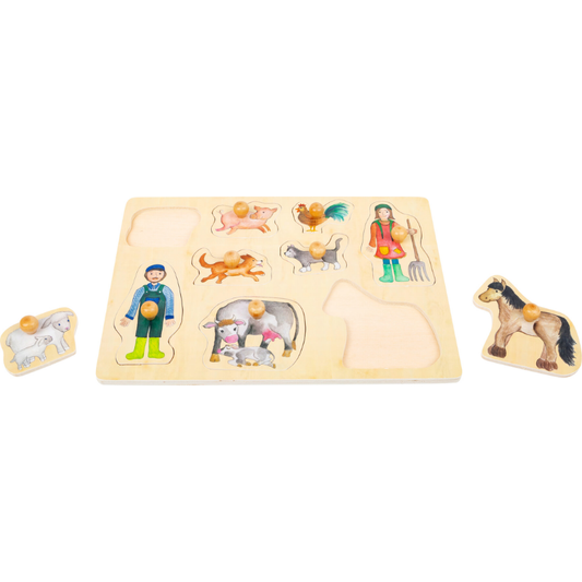 Conjunto Puzzle Vida na Quinta e no Campo em Madeira | Small Foot