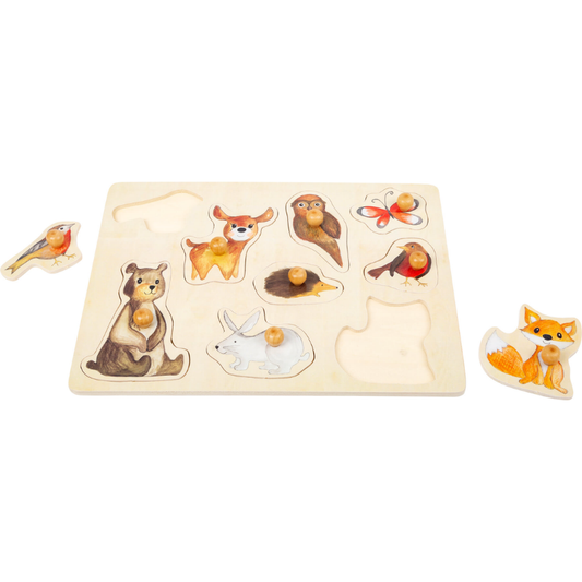 Conjunto Puzzle Animais da Floresta em Madeira | Small Foot