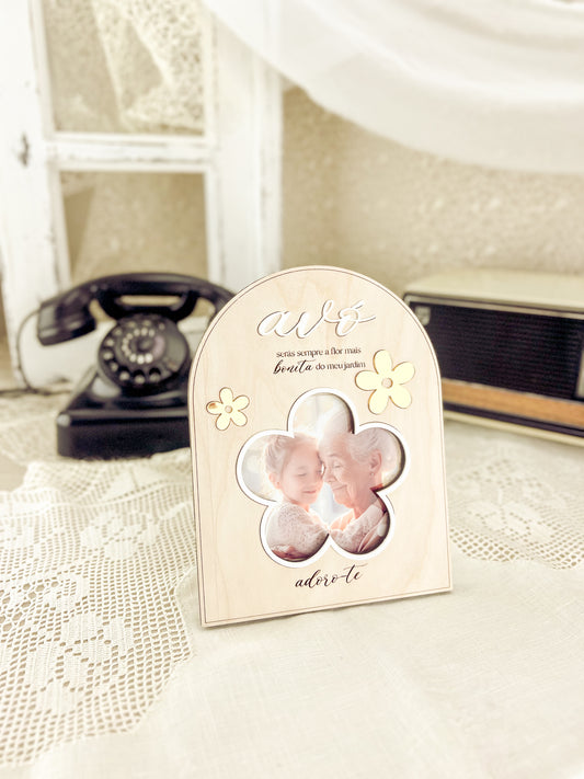 Moldura Vertical Topo Redondo para Avós