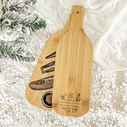 Set de Vinho em Forma de Garrafa