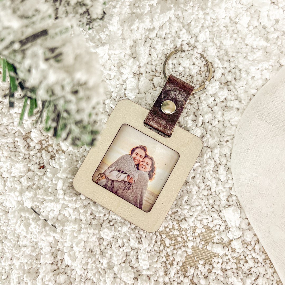 Porta-Chaves com Fotografia e Frase