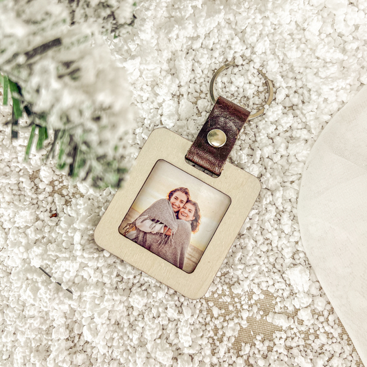 Porta-Chaves com Fotografia e Frase