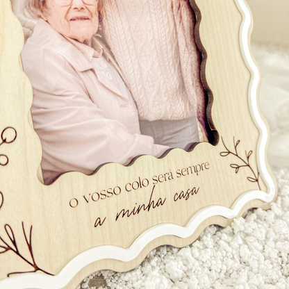 Moldura Ondulada Avós 10x15cm | Prenda Natal