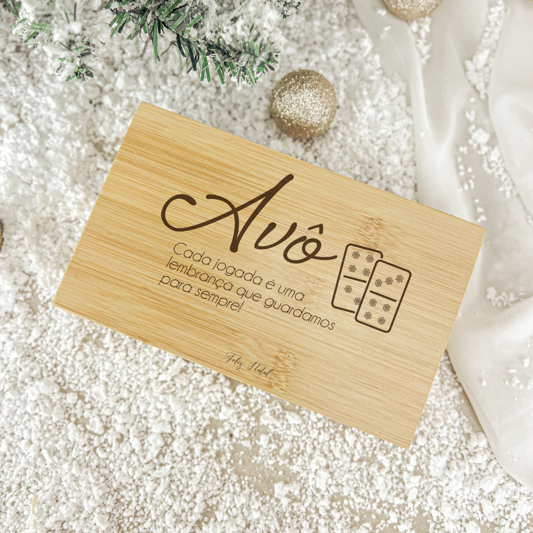 Dominó em Caixa de Bambu Avô