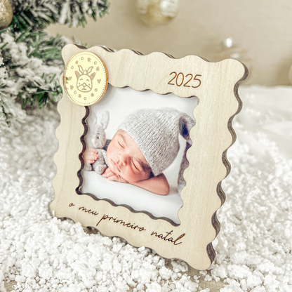 Mini Molduras em Bétula (8,5x8,5cm) | Prenda Natal