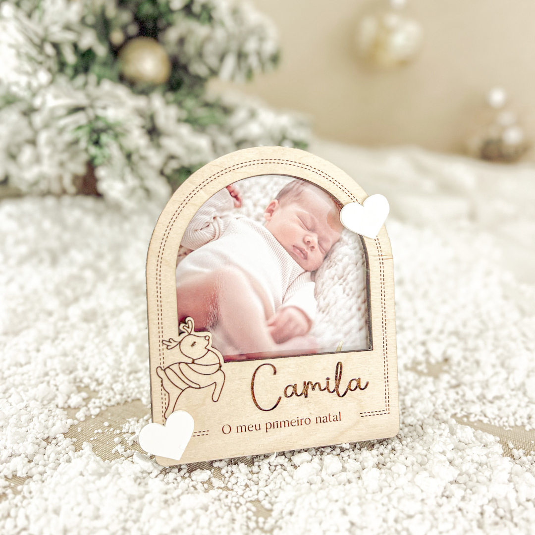 Mini Molduras em Bétula (8,5x8,5cm) | Prenda Natal