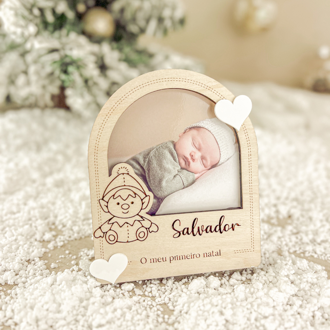 Mini Molduras em Bétula (8,5x8,5cm) | Prenda Natal