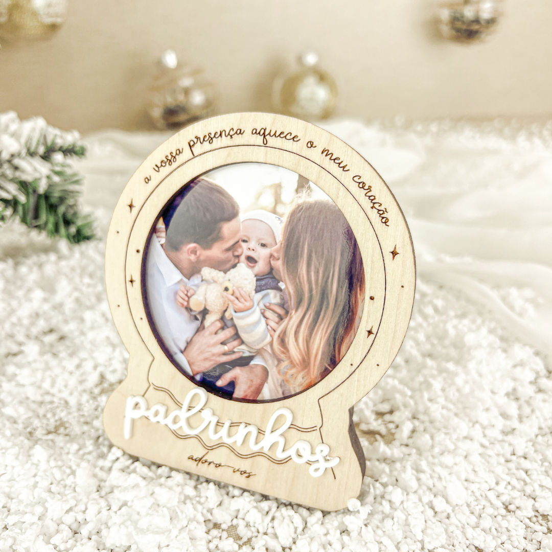 Mini Molduras em Bétula (8,5x8,5cm) | Prenda Natal