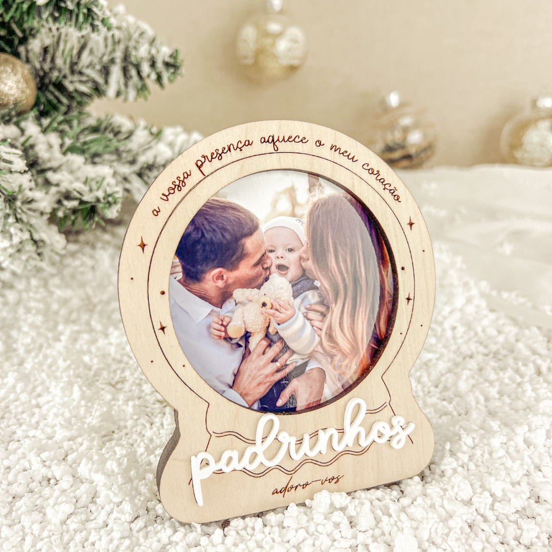 Mini Molduras em Bétula (8,5x8,5cm) | Prenda Natal