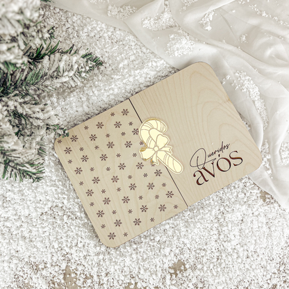 Moldura Livro Dupla Bétula – Prenda Natal Personalizada Avós