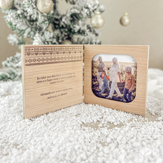 Moldura Livro Cerejeira – Prenda Natal Personalizada Avó