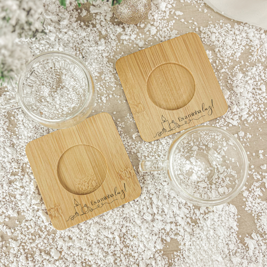 Conjunto 2 Chávenas com base