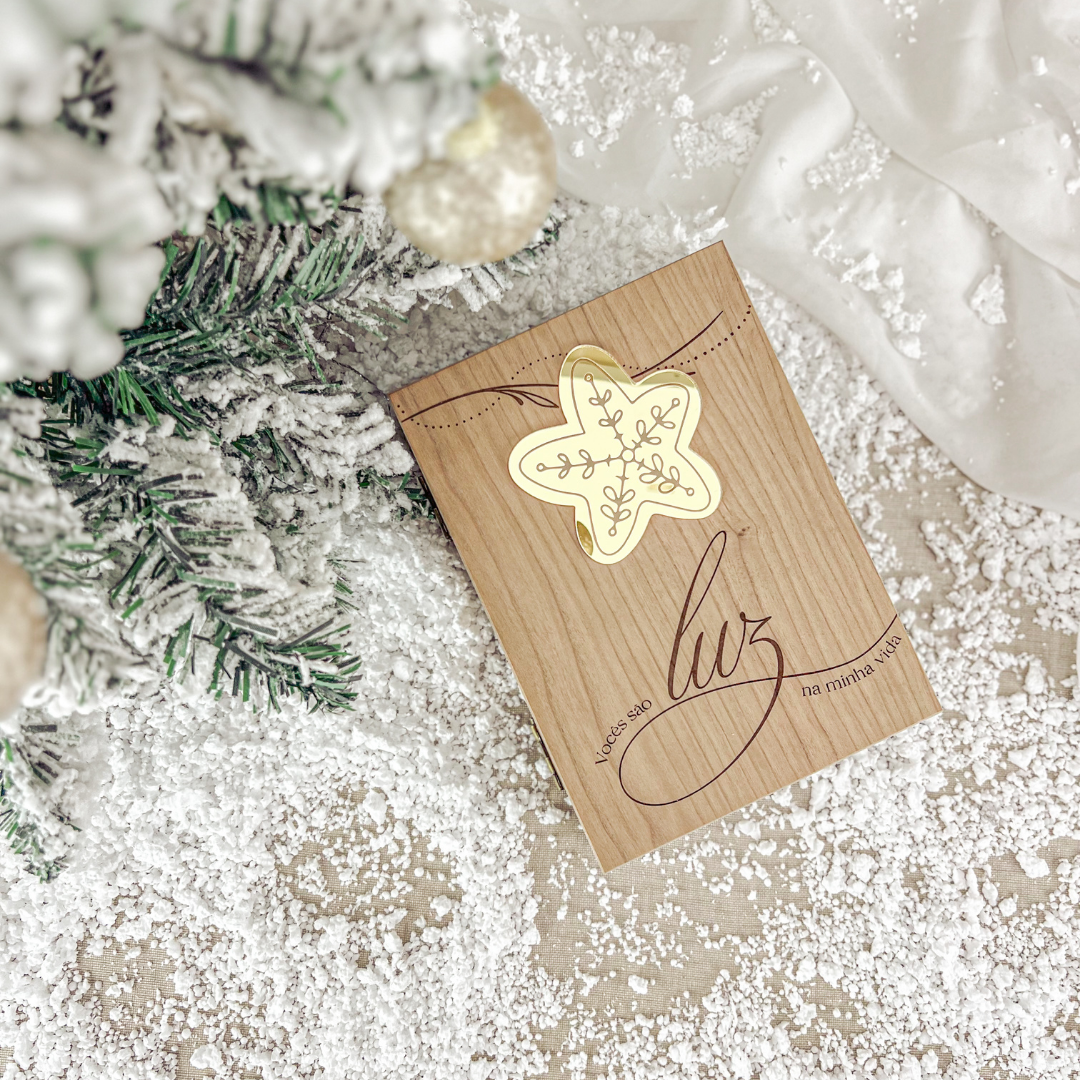 Moldura Desdobrável Cerejeira – Prenda Natal Personalizada Padrinhos