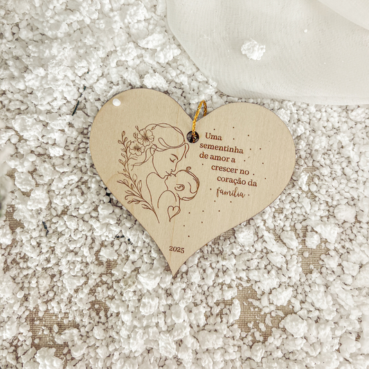 Ornamento Grávida (8x9cm)
