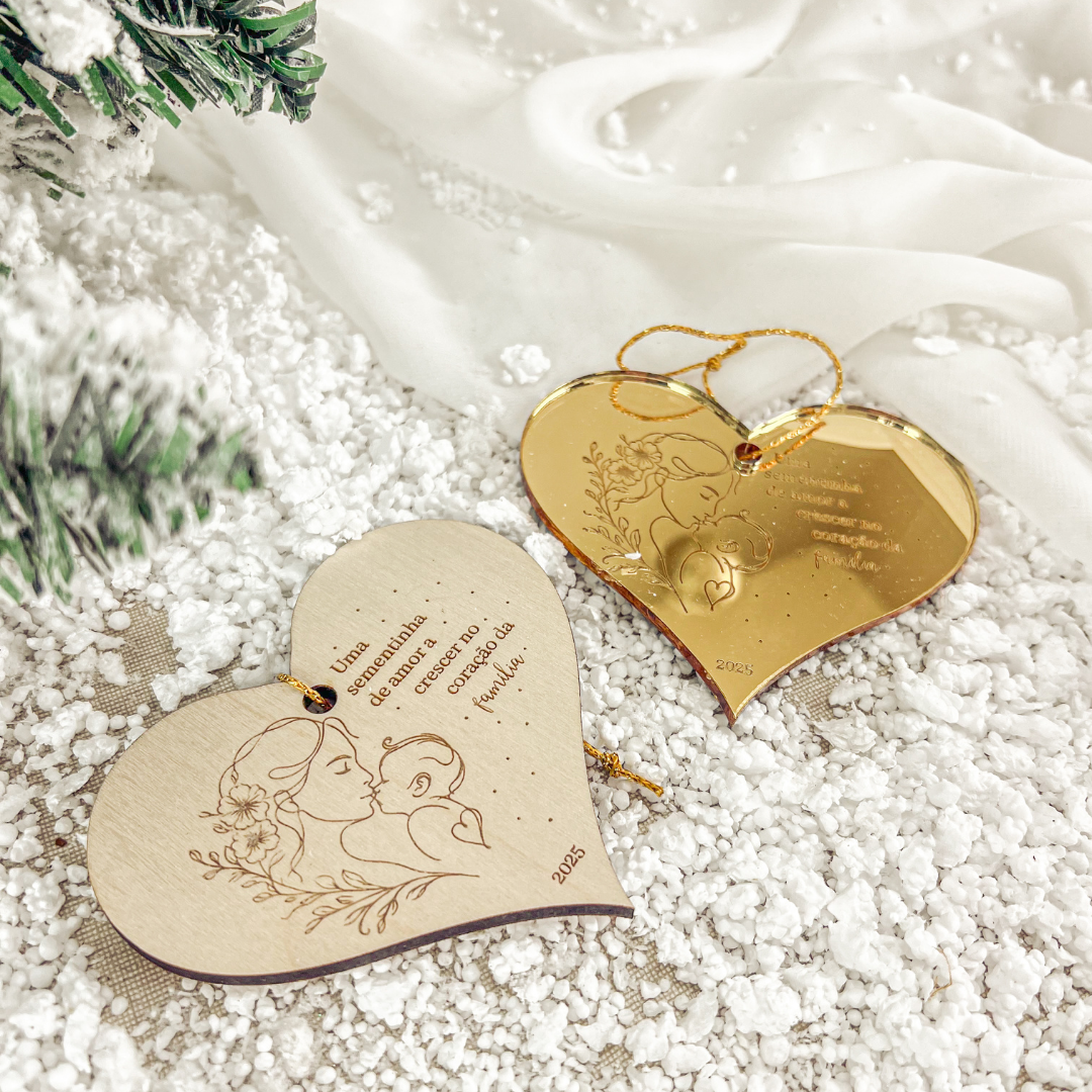 Ornamento Grávida (8x9cm)