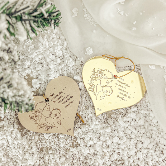 Ornamento Grávida (8x9cm)