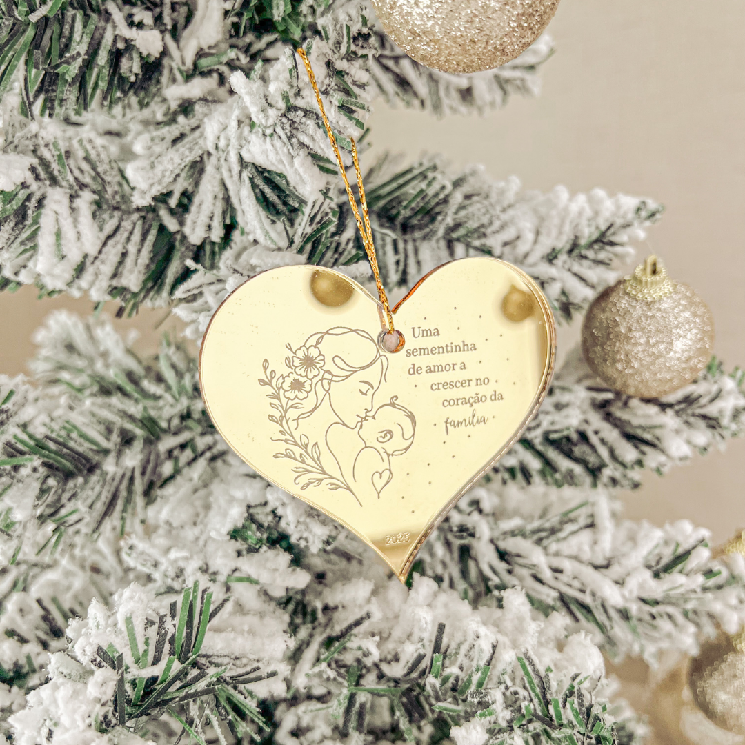 Ornamento Grávida (8x9cm)