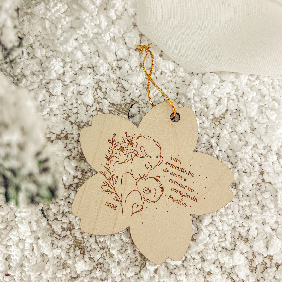 Ornamento Grávida (8x9cm)