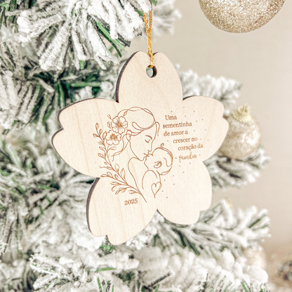 Ornamento Grávida (8x9cm)