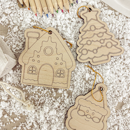 Conjunto Ornamentos para Colorir (8x8cm)