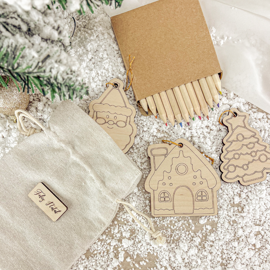 Conjunto Ornamentos para Colorir (8x8cm)