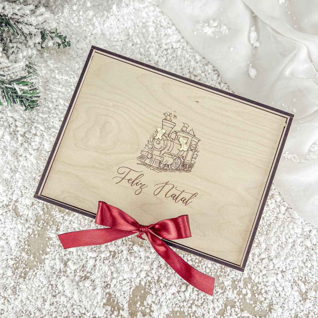 Caixa com Comboio Natal