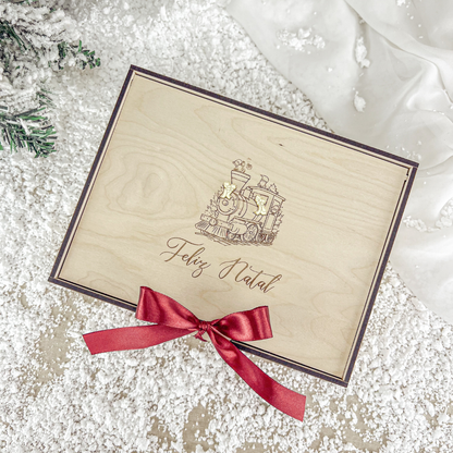 Caixa com Comboio Natal
