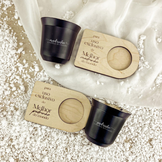 Conjunto 2 Chávenas de Café Personalizáveis