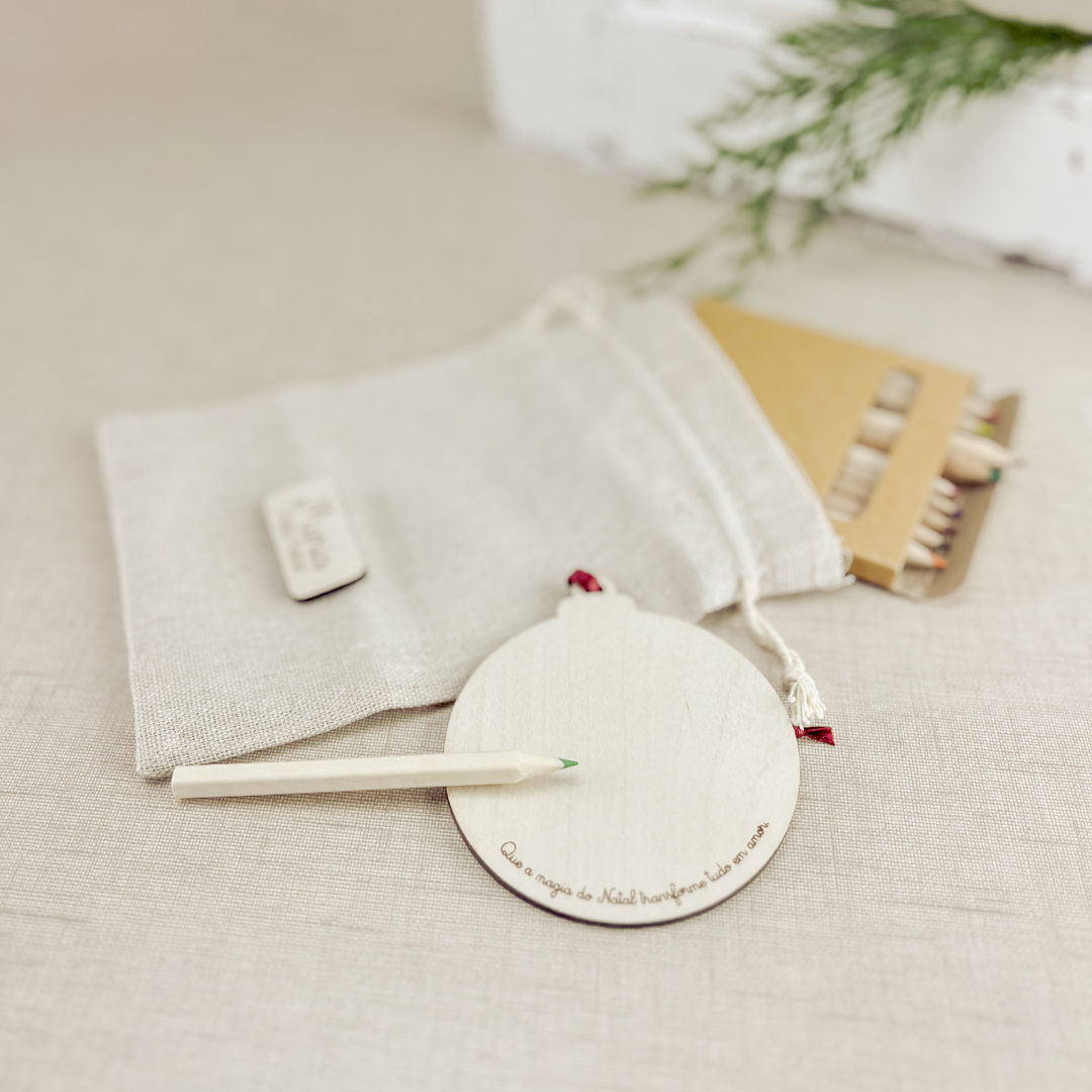 Kit Ornamento de Natal para Colorir