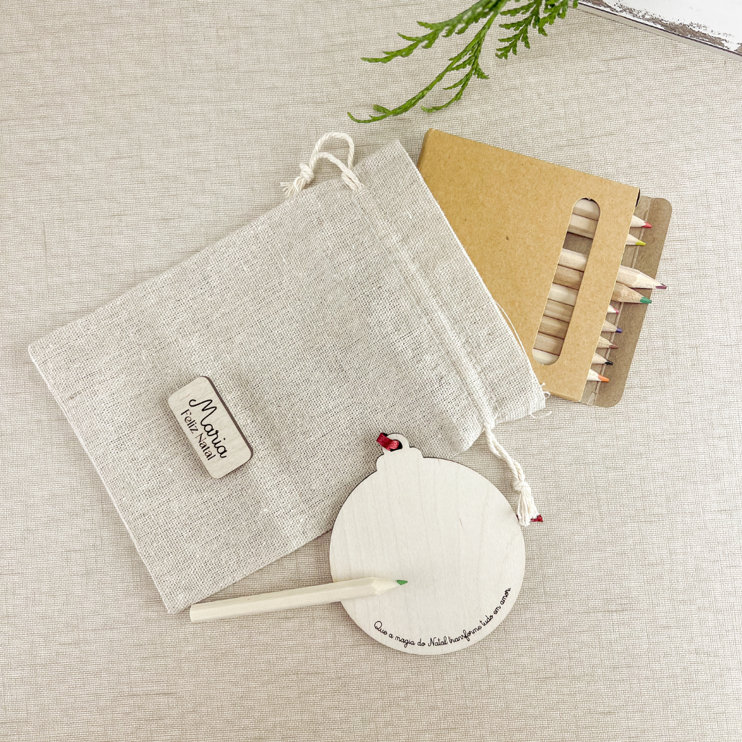 Kit Ornamento de Natal para Colorir