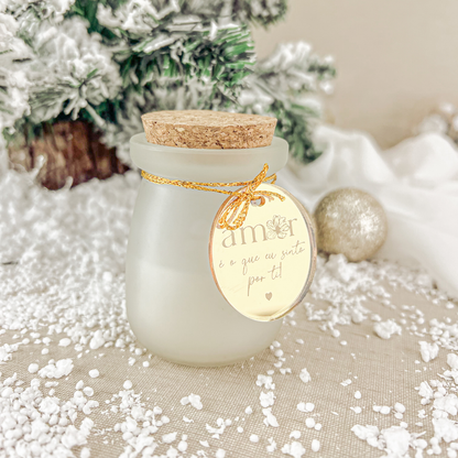 Vela com rolha de cortiça Personalizada