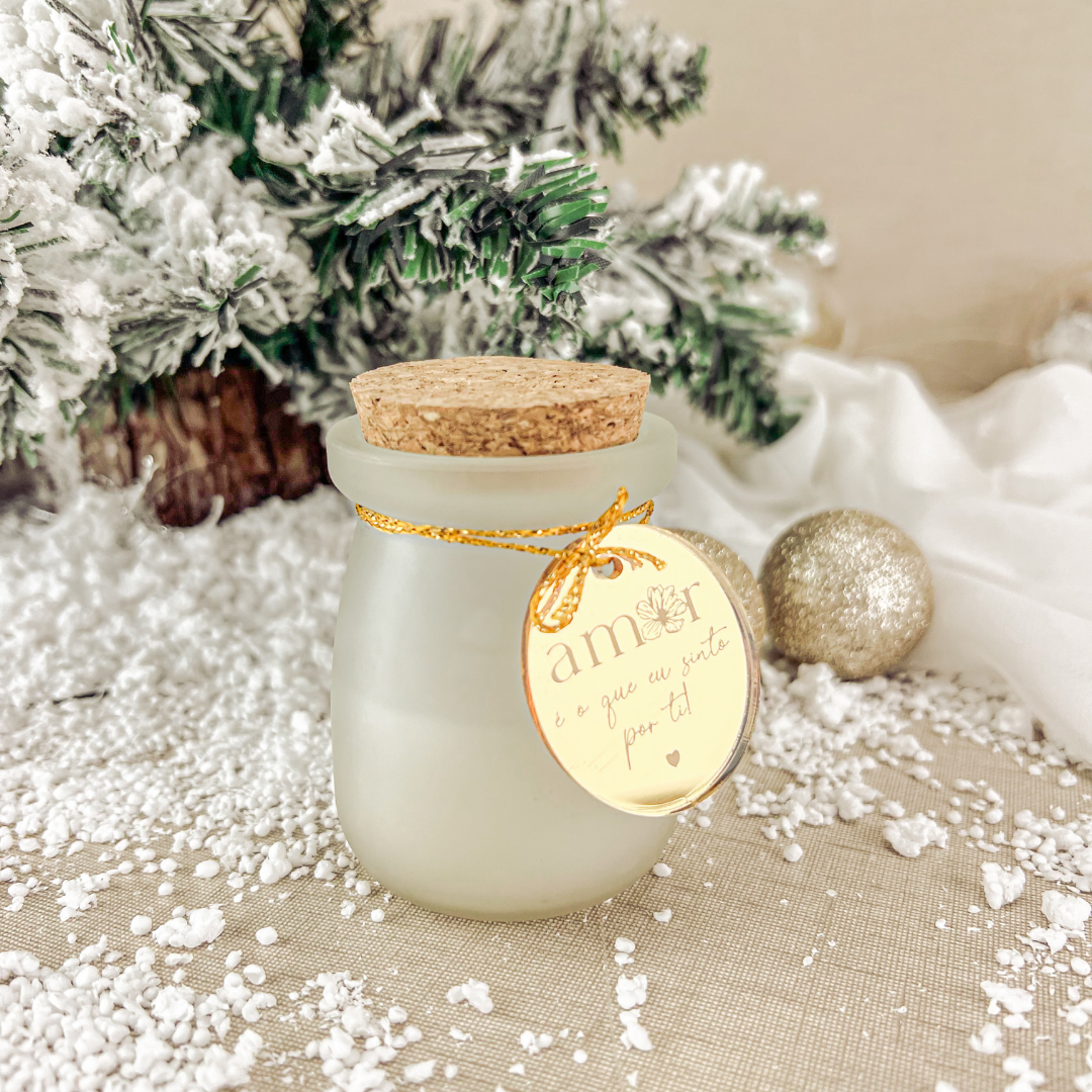 Vela com rolha de cortiça Personalizada