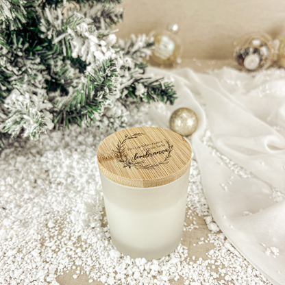 Vela com Tampa em Bambu