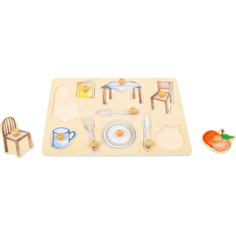 Conjunto Puzzle Objetos do Quotidiano em Madeira | Small Foot