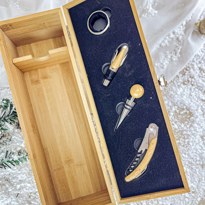 Set de Vinho com Espaço para Garrafa “Pai”