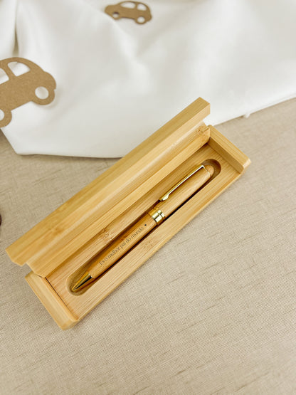 Caixa com Caneta Personalizada para o Dia do Pai (Escrita Azul)