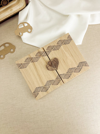 Moldura Livro Dupla Personalizada com Duas Fotografias para o Dia do Pai